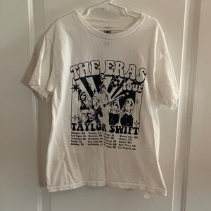 Gildan Heavy Cotton Tee in White Taylor Swift The Eras Tour